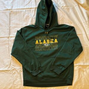 Under Armour Green Univ of Alaska Anchorage Seawolves Hoodie